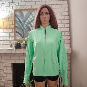 Nike sweatshirt Youth Large green zip up jacket